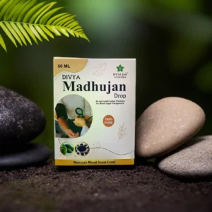 "Divya Madhujan Drops: Ayurvedic remedy for diabetes management."